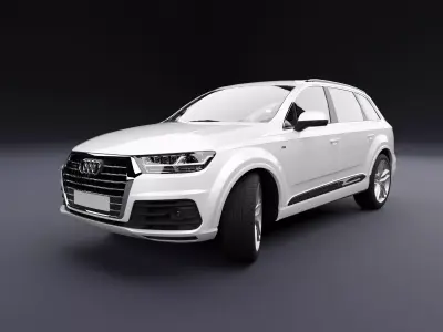 Audi Q7 Tfsi e White 3D model