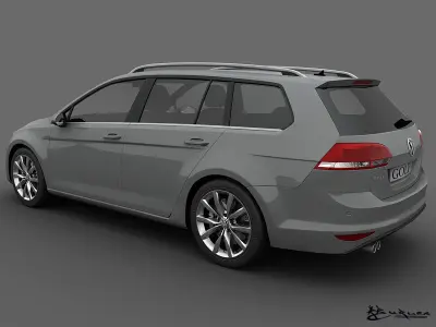 Volkswagen Golf Variant 2014 3D model