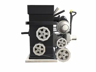 Car Engine Low Poly Low-poly 3D model
