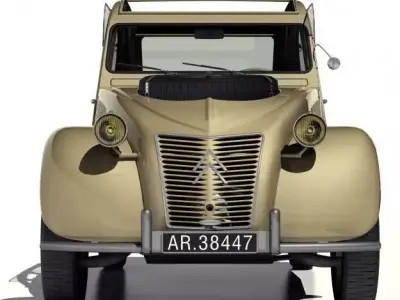 1958 Citroen 2CV Sahara 4x4 3D model