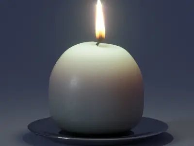 Ball candle 3D model