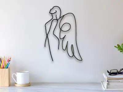 Angel Wall Art 3D print model
