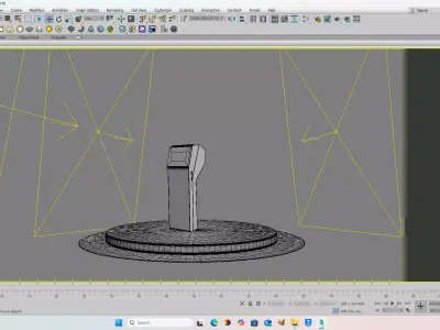 HANDHELD CASHIER Low-poly 3D model