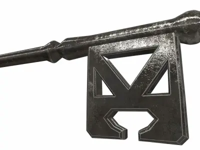 Ornamental key 4 3D model