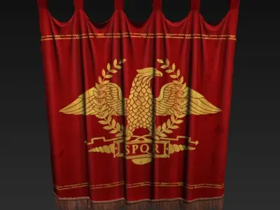 Roman Deco Interior Bundle Low-poly 3D model