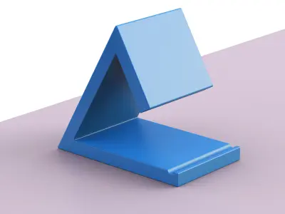 Triangle Book Holder Tablet Kindle Holder  Nightstand Book Stand 3D print model