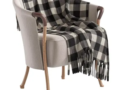 Armchair PROGETTI 63230 By Giorgetti 3D model