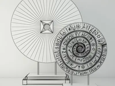 Medallions on Stand 3D model