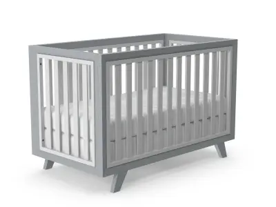 Baby Cribs v4 Low-poly 3D model