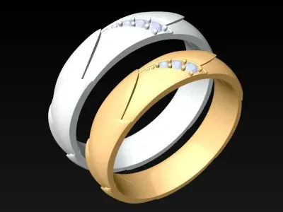 Wedding Rings - N1821047 3D print model
