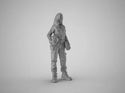 Civil Engineer Woman 3D print model
