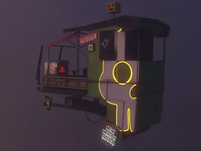 Stylize Fly  Ship  Low-poly 3D model