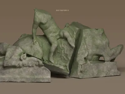Broken Statues and Ruins COLLECTION 3D model