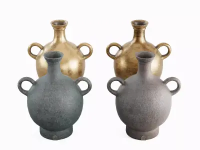 Medieval Decor Vase Pack 3D Model Collection