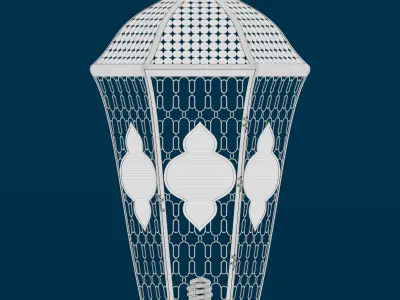 Arabic patterned lantern 3D model