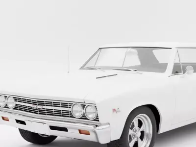 1967 Chevrolet Chevelle SS Low-poly 3D model