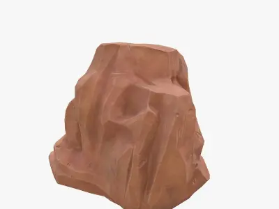  Cartoon rock 3D model
