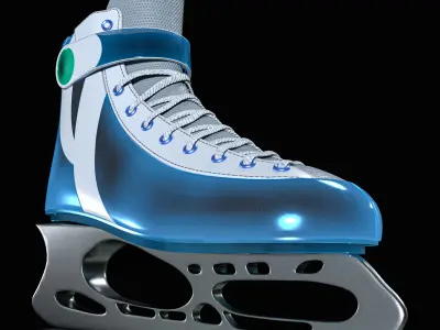 Iceskate Low-poly 3D model