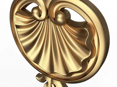 Shell Carved 06 Low-poly 3D model