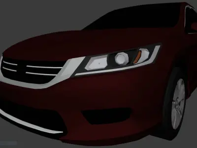 2015 Honda Accord LX  Low-poly 3D model
