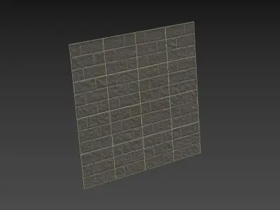 Stone brick 3D model