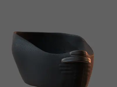 Gas mask helmet 3d model scifi Low-poly  Low-poly 3D model 84