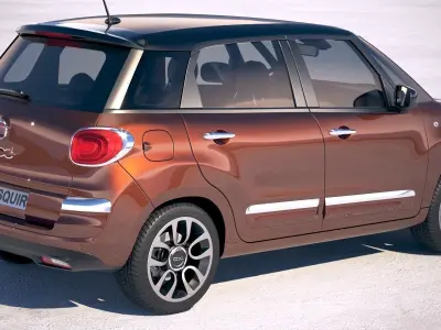 Fiat 500L 2018 3D model