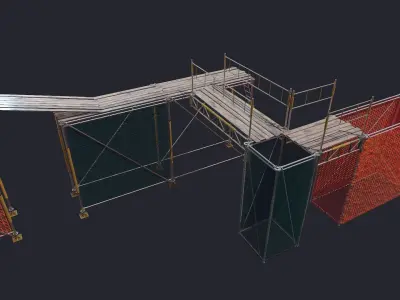 Scaffolding Low-poly 3D model buy