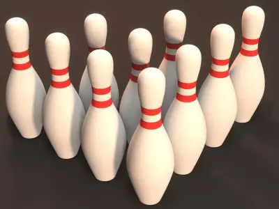 Bowling pins  3D model