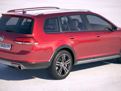 Volkswagen Golf Alltrack 2019 3D model
