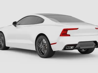 Polestar 1    3D Blender File        Lightin scene and Textured 3D model