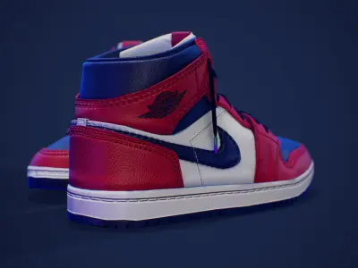 Air Jordan 1 3D Model Low-poly 3D model