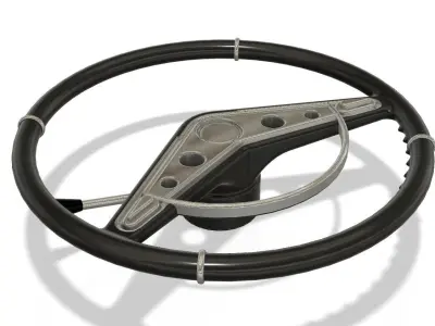 3d printable 1-24 17 inch Chevy Impala 59-60 steering wheel 3D print model
