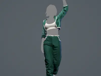 Sport outfit 3D model 3D model