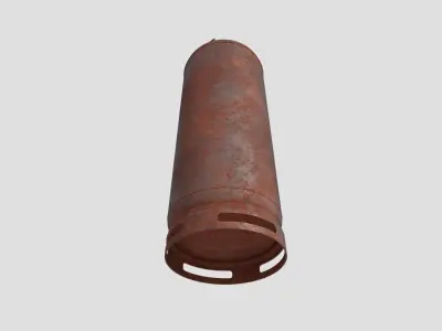 Gas Bottle M7 old version Low-poly 3D model