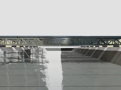 200 kW Solar Canal 3D model