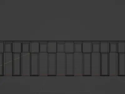 Bundle Wall Partition for your interior Low poly 1-17 3D model