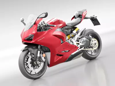 DUCATI PANIGALE V2 2021 Low-poly 3D model