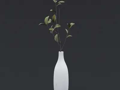 Tree Branch In Vase III 3D model