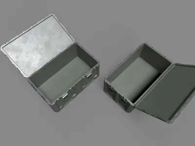 Ammo Boxes Free low-poly 3D model