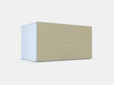 SMASTAD Bench with toy storage 5 Low-poly 3D model