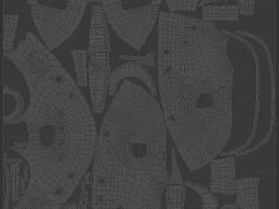 Binji African mask 3D model