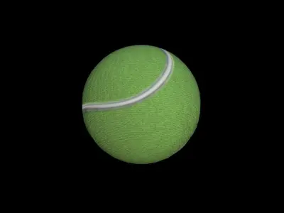 Tennis Court Low-poly 3D model