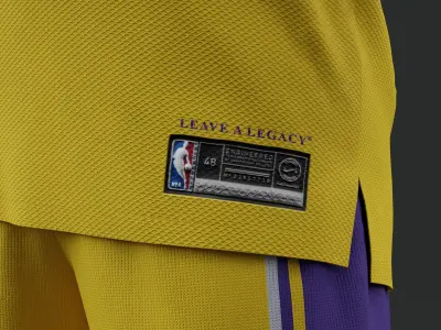 Los Angeles Lakers Home Jersey 2023 3D model