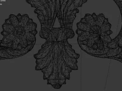 Classic decor ornament v-3D model 33 3D model