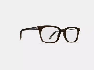 Mullins Eyeglasses in Greystone 3D model