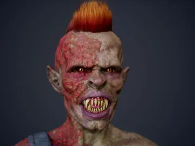 Zombie Pack 02 Low-poly 3D model