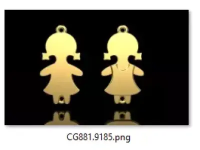 family pendant bracelet 3D Model Pack