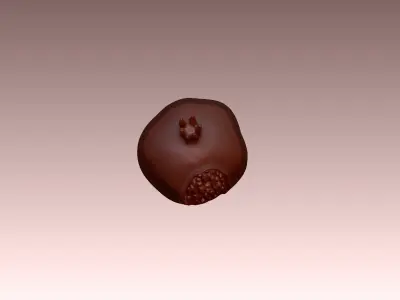 2114 P chocolate fruit 3D model