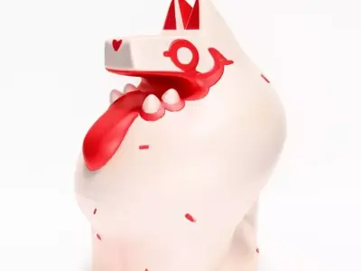 Minimalist Dog toy 3D print model